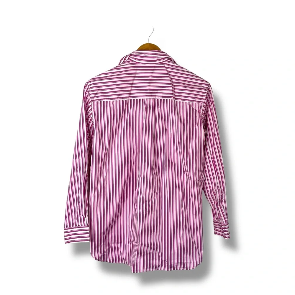 Frank & Eileen Shirt Women’s Joedy 100% Cotton Stripe XS Italy Made Oversized - Picture 11 of 11